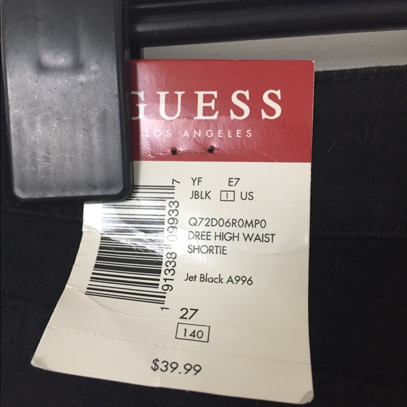 Guess Dree High Waist Shorts in black - Picture 3 of 3